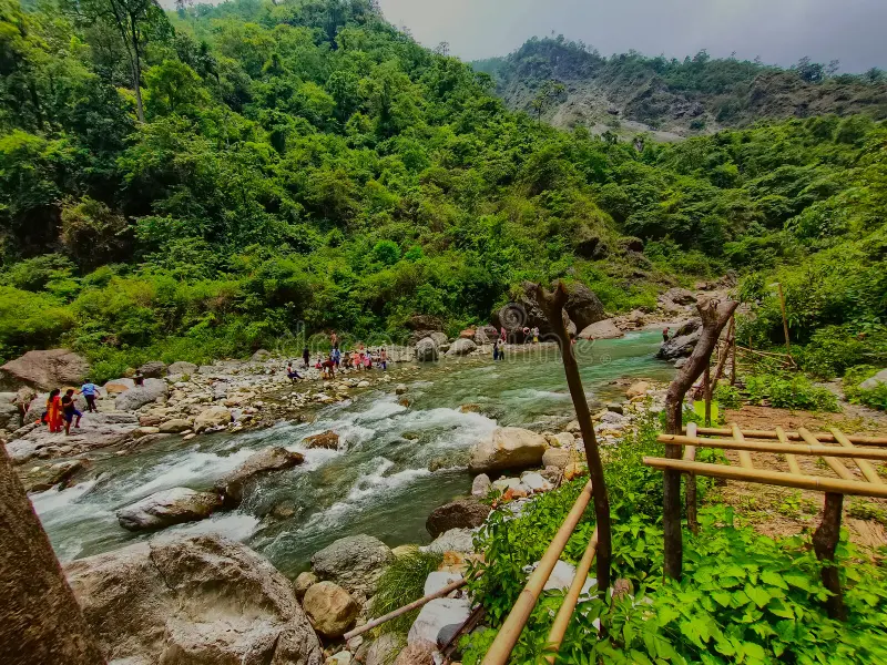 jalpaiguri west bengal india hilly river water flowing hills 256091741