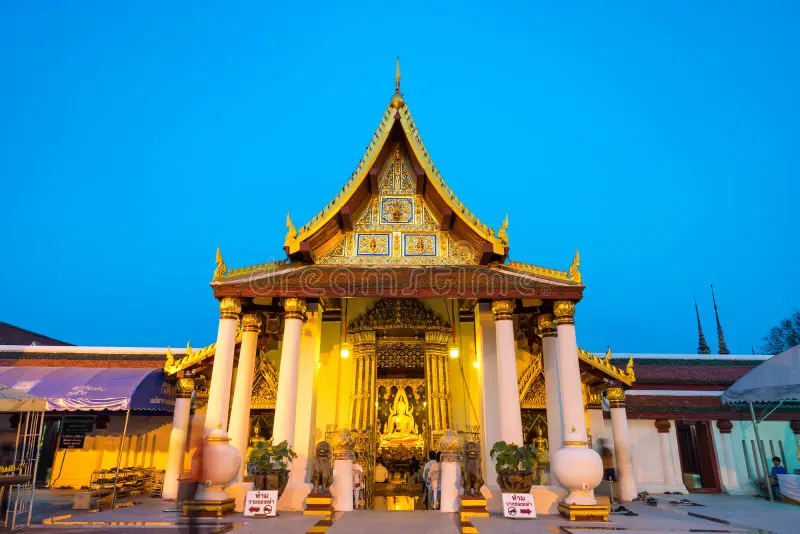 main church wat phra sri mahathat phitsanulok thailand under evening twiligh sky 53641213