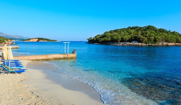 Top 20 Places to Visit in Albania 6 beautiful ionian sea with clear turquoise water morning summer coast view from beach ksamil albania 392053 12632