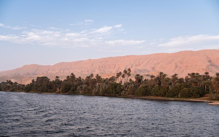 Top 5 Tourist Places in Asyut, Egypt. 8 landscape nilo river with mountains palms egypt 755219 182