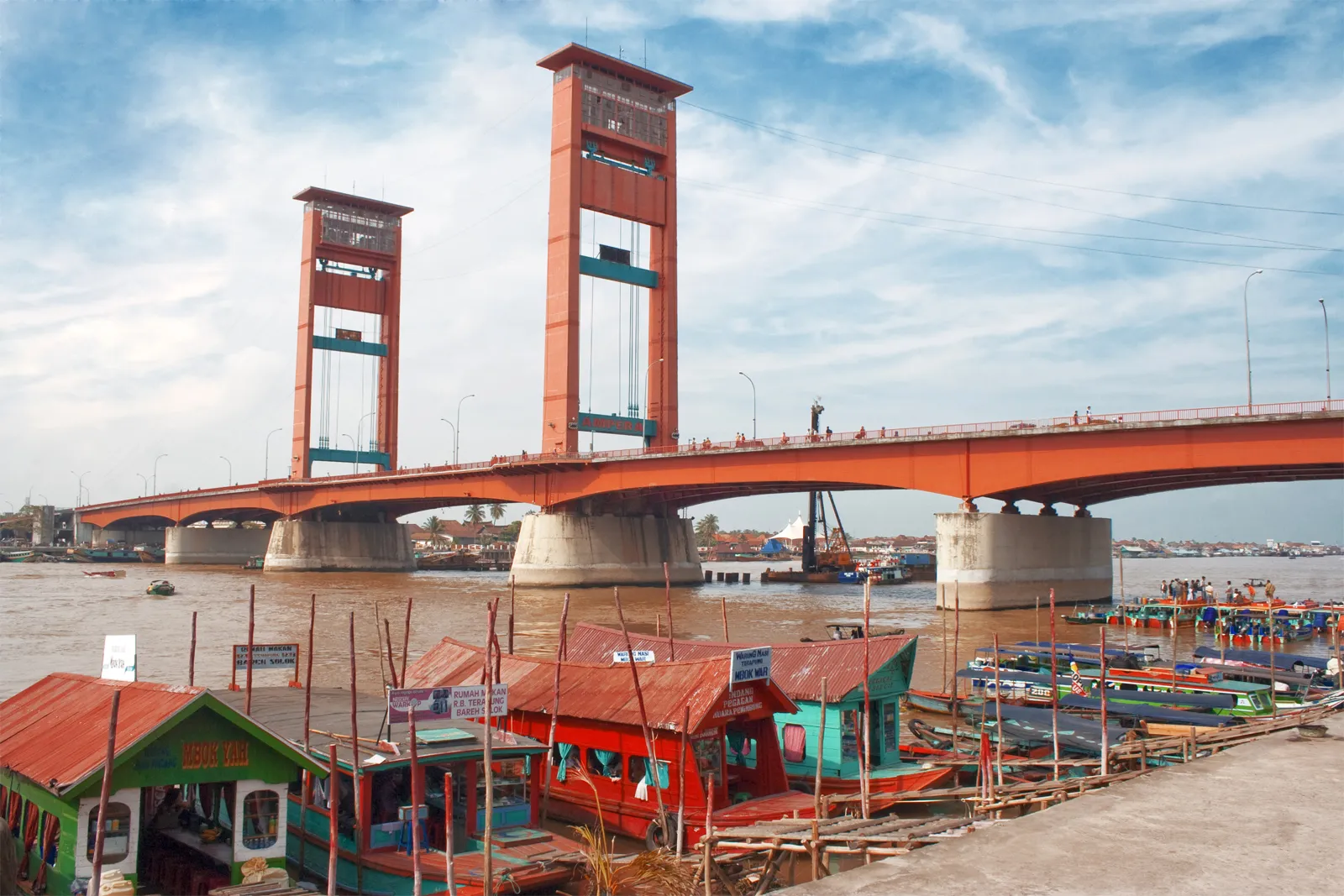 Ampera Bridge Palembang South Sumatra Indonesia