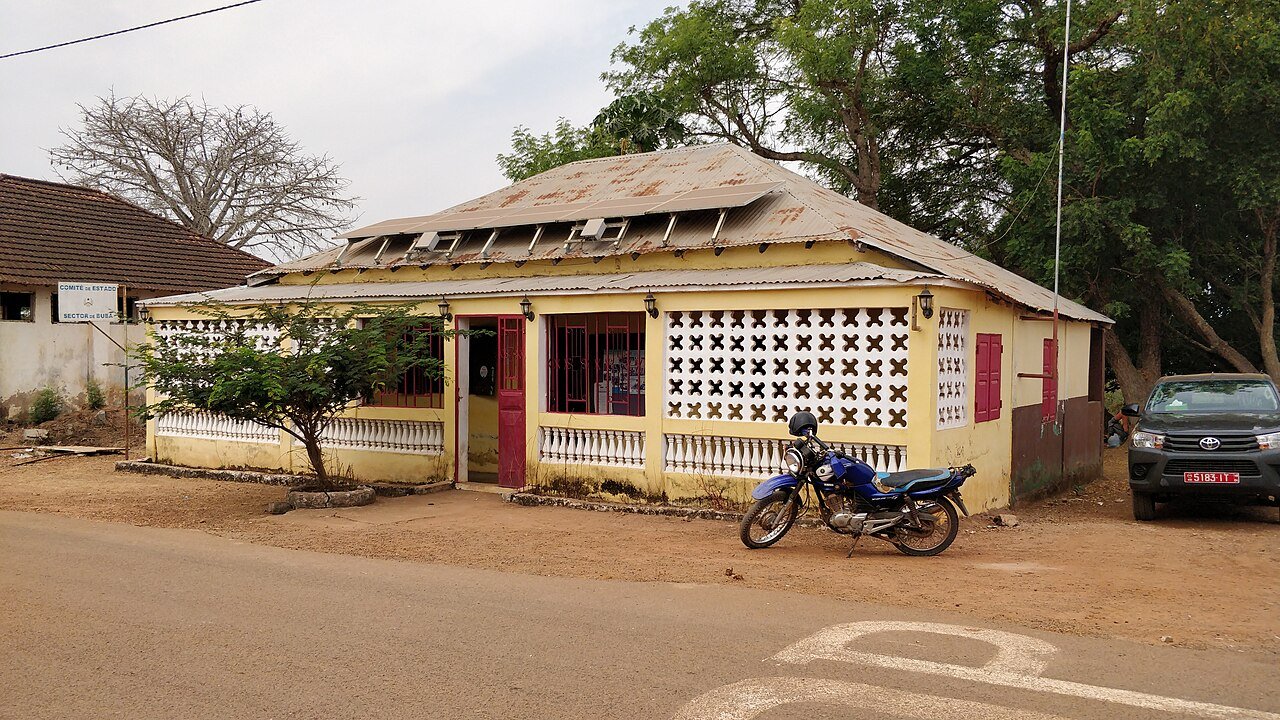 Colonial building in Buba Guinea Bissau