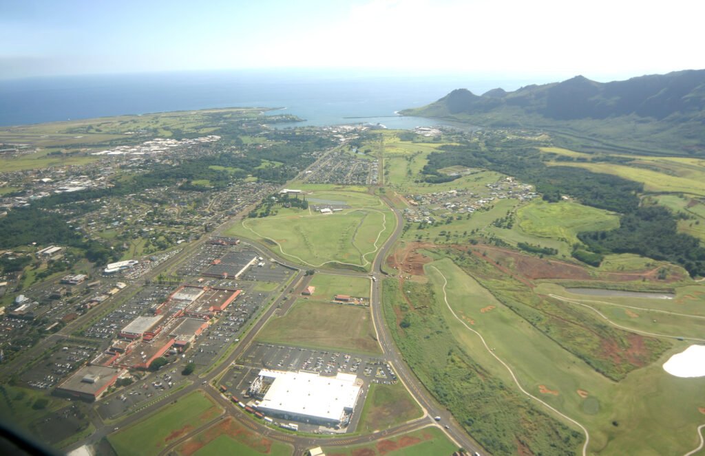 Lihue hawaii aerial