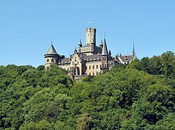 Marienburg Castle in summer