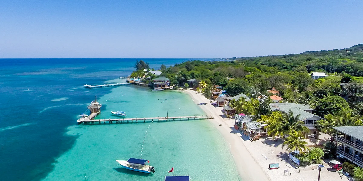 Roatan Bay Islands Aerial View Honduras 03
