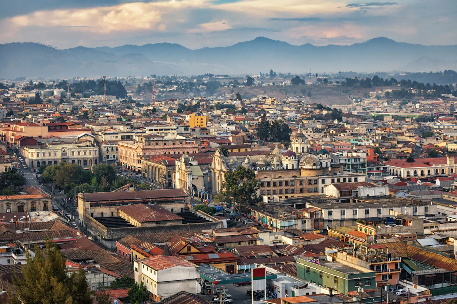 View over Quetzaltenango Guatemala Xela