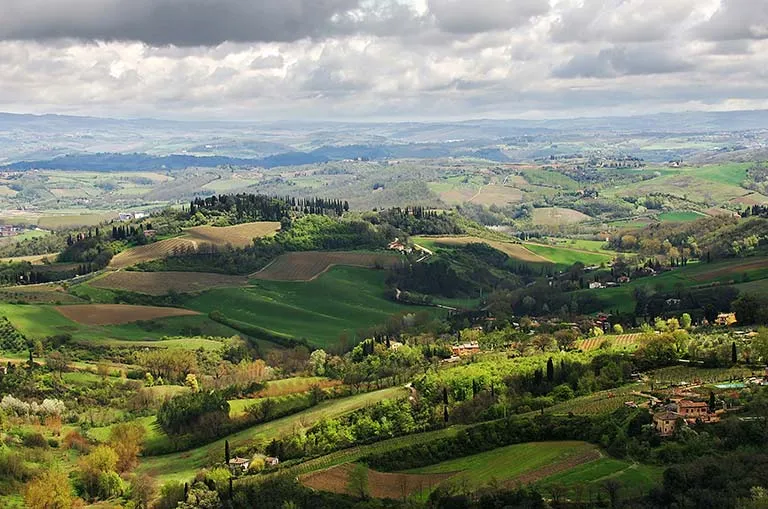 view landscape Italy Tuscany