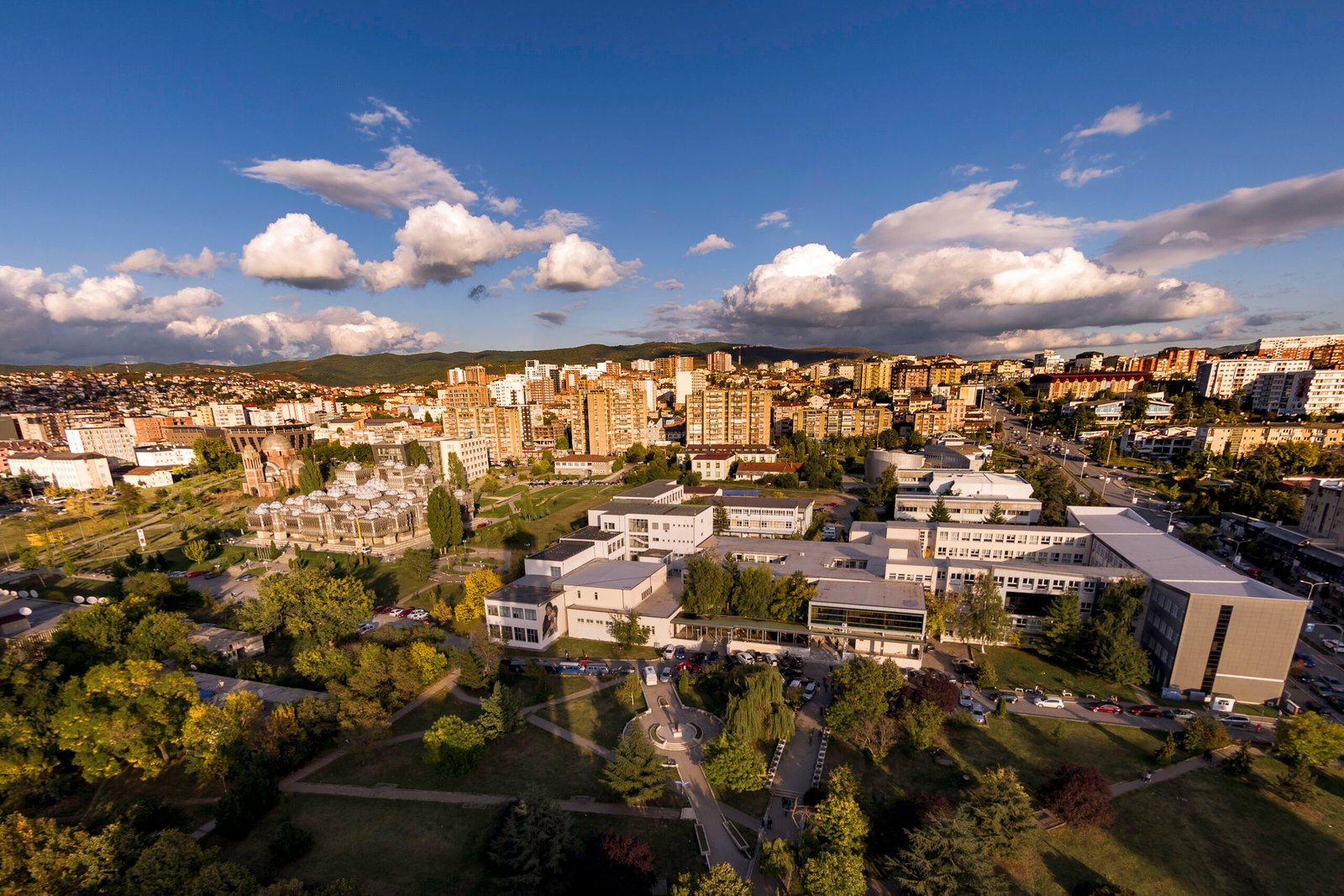 Prishtina seen from Mother Theresa Cathedral scaled