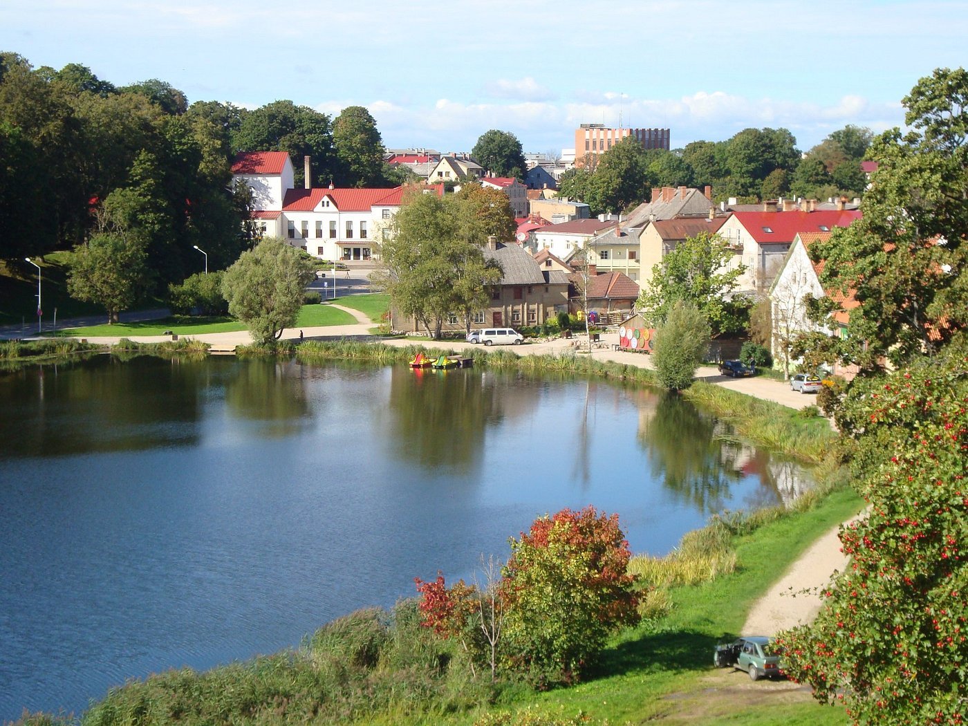 view over lake talsi